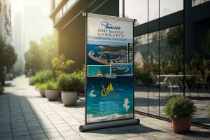 Design affiche port marina gammarth