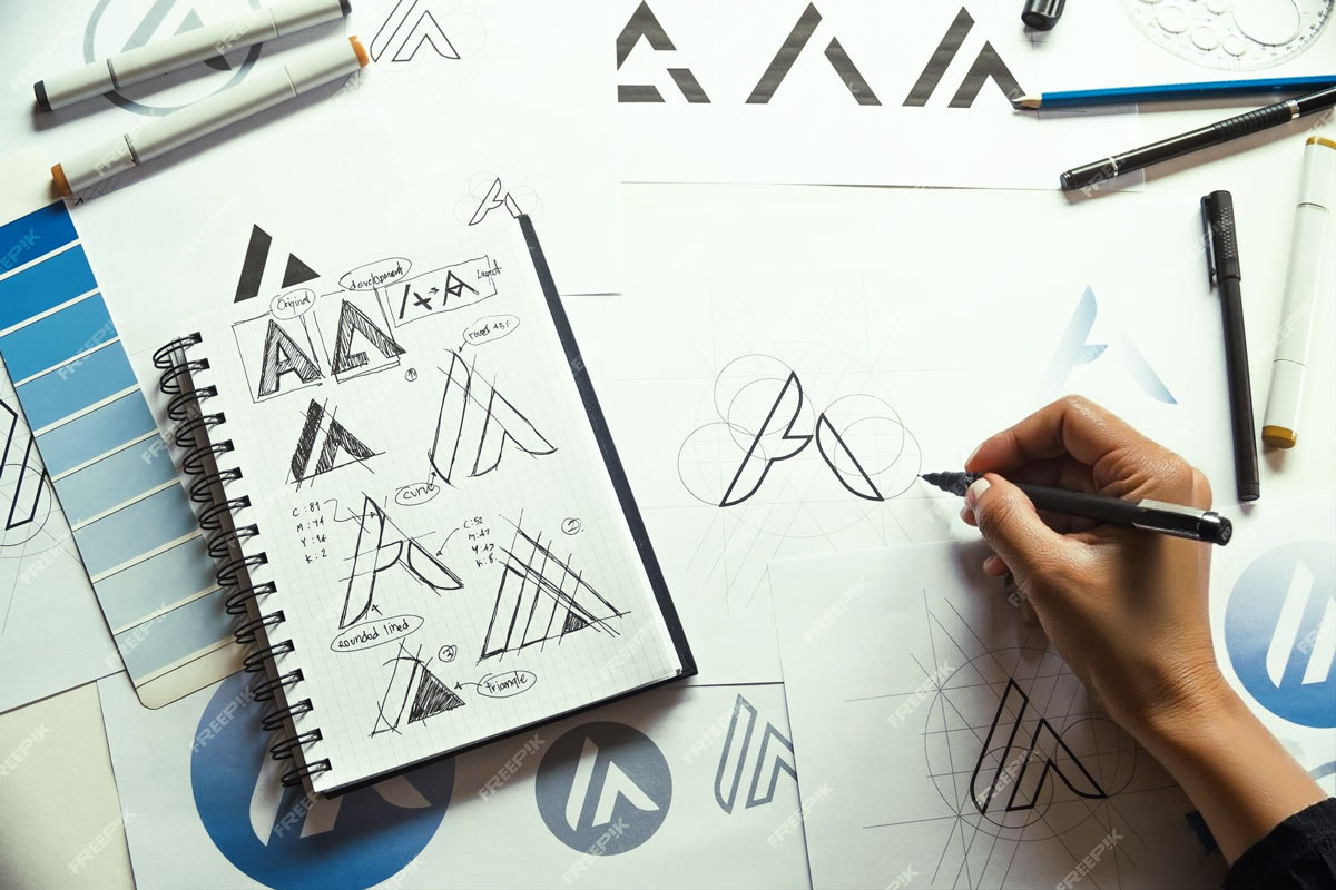 Refonte logo Tunisie par un graphiste de l'agence ink conception qui propose plusieurs recherches typographiques.